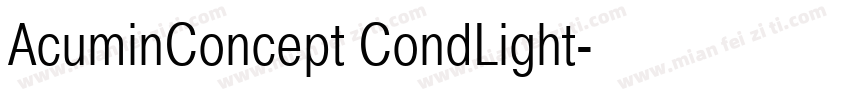 AcuminConcept CondLight字体转换